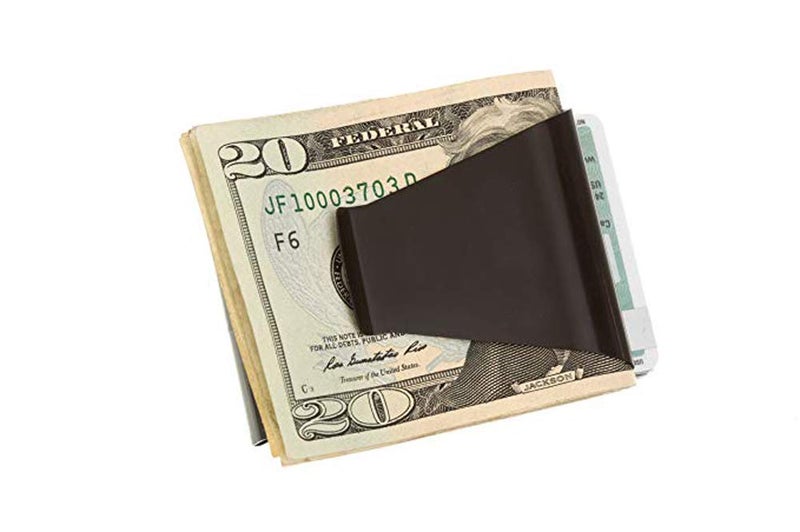 HONB Money Clip Credit Card Holder Father's Gift (Double sided Black) - Image 3